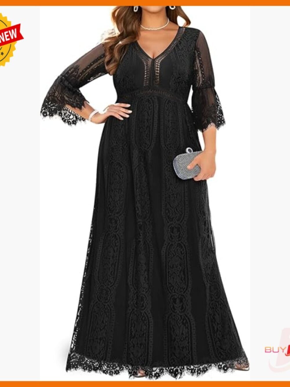 Plus Size Boho Wedding Dress Lace Maxi Formal Maternity Bridal Gown